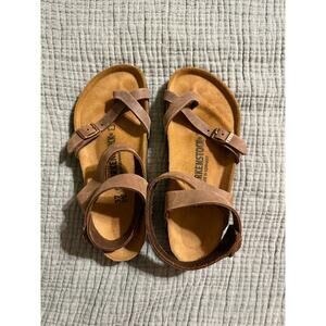 NWOT Birkenstock Yara Oiled Leather Sandal in Habana Size 37 Women’s 6